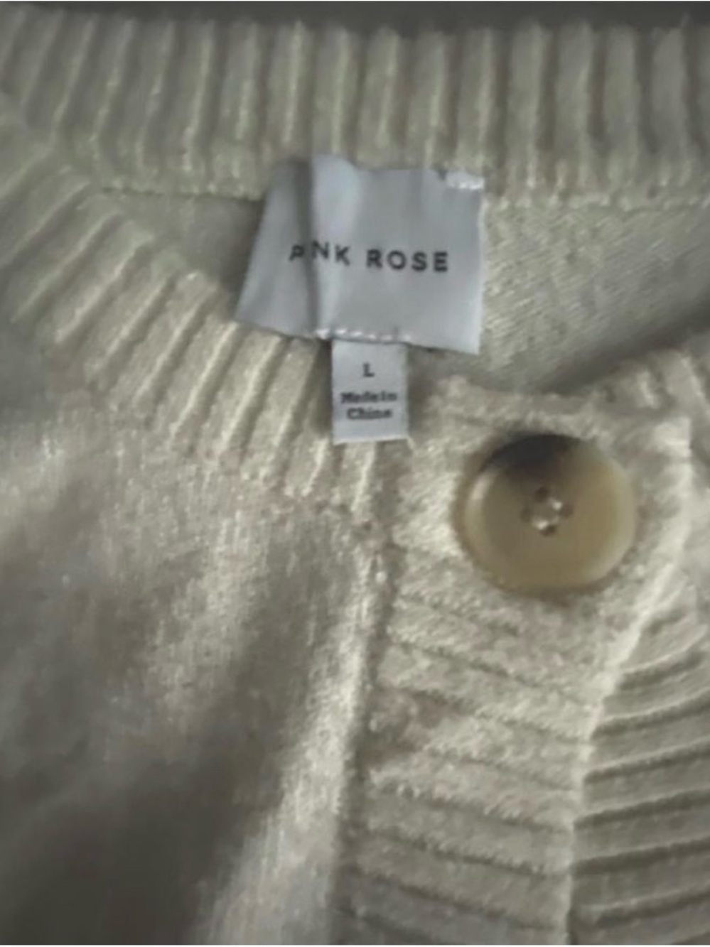Cream Button-Front Cardigan Jacket - Picture 3 of 3
